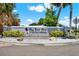 Entrance to Bay Crest Park, a waterfront community at 5008 Stolls Ave, Tampa, FL 33615
