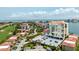Aerial view of the building and parking lot at 6322 Palma Del Mar Blvd S # 604, St Petersburg, FL 33715