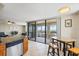 The kitchen opens up to the dining area and has stainless steel appliances at 6322 Palma Del Mar Blvd S # 604, St Petersburg, FL 33715