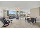 Open floorplan living room has lots of space for entertaining and great views at 6322 Palma Del Mar Blvd S # 604, St Petersburg, FL 33715
