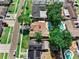 Aerial view of a home with a backyard pool, showcasing the property's location and outdoor amenities at 8315 W Elm St, Tampa, FL 33615