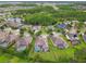 Community shot of homes with backyard pools, lush lawns and manicured landscaping at 8413 Swiss Chard Cir, Land O Lakes, FL 34637