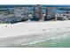 Breathtaking aerial view of beach, coastline, turquoise waters and the condo building at 17920 Gulf Blvd # 1806, Redington Shores, FL 33708