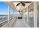 Enjoy panoramic water views from this tiled condo balcony at 17920 Gulf Blvd # 1806, Redington Shores, FL 33708