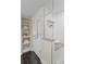 Modern bathroom with a glass-enclosed shower and built-in storage, creating a spa-like atmosphere at 17920 Gulf Blvd # 1806, Redington Shores, FL 33708