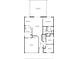 Detailed floor plan showcasing the layout of the home including the dining room, living room, and bedrooms at 19635 Bellehurst Loop, Land O Lakes, FL 34638