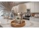 Kitchen island featuring stylish decor, stainless steel sink, and modern fixtures at 212 Villa Luna Ln, Lutz, FL 33549