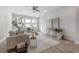Bright living room featuring modern furnishings, stylish decor, and lots of natural light at 212 Villa Luna Ln, Lutz, FL 33549