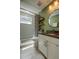Bathroom featuring granite counters, modern fixtures, and stylish decor at 2750 Edenwood St, Clearwater, FL 33759