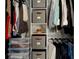 Walk-in closet featuring custom shelving, organizers, and plenty of storage space at 2750 Edenwood St, Clearwater, FL 33759