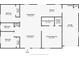 Detailed floor plan showcasing the layout of the house including bedrooms, bathrooms, kitchen, and living areas at 2750 Edenwood St, Clearwater, FL 33759