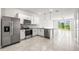 Modern kitchen featuring stainless steel appliances and ample counter space at 31355 Amberview Bnd, Wesley Chapel, FL 33545