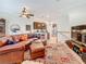 Spacious living room with an open view of the kitchen area at 3138 Nautical S Pl, St Petersburg, FL 33712