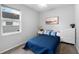 Comfortable bedroom with carpet, window and simple decor at 3703 Treeline Dr, Valrico, FL 33596