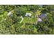 Overhead shot of the property, showing the home's location and the surrounding landscape at 37309 Fountain Rd, Zephyrhills, FL 33542