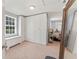Bedroom with window, built-in wardrobe and chest at 37309 Fountain Rd, Zephyrhills, FL 33542