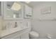Bright, well-lit bathroom with a modern vanity, toilet, and coordinated fixtures for a clean look at 3789 46Th S Ave # 204, St Petersburg, FL 33711
