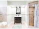 Modern bathroom with updated vanity, walk-in shower, and neutral tones at 382 Florian Way, Spring Hill, FL 34609