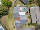 An aerial view of the house, showcasing the layout of the home and surrounding landscaping at 6101 Willow Oak Cir, Bradenton, FL 34209