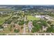 Overhead shot of the property in a lush area near sports fields and schools at 707 9Th Sw Ave, Ruskin, FL 33570
