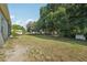 Serene backyard with green grass and shade trees, creating a private outdoor retreat at 707 9Th Sw Ave, Ruskin, FL 33570