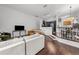 Open-concept living room flows into modern kitchen and dining area with ample seating at 727 Coral Reef Dr, Tampa, FL 33602