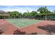 Well-maintained tennis court, perfect for recreational play and fitness, features a green playing surface at 727 Coral Reef Dr, Tampa, FL 33602