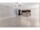 A spacious open concept floorplan highlights a large island kitchen at 11726 Sunburst Marble Rd, Riverview, FL 33579