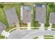 Aerial view of the home and neighborhood at 12653 Palapa Loop, Spring Hill, FL 34610