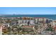 Breathtaking aerial view of the city, beach, and ocean creating a captivating coastal panorama at 17920 Gulf Blvd # 1901, Redington Shores, FL 33708