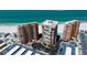 Aerial view highlighting beachfront access, condominium buildings, and well-maintained parking at 17920 Gulf Blvd # 1901, Redington Shores, FL 33708