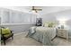 Serene bedroom with plantation shutters, comfortable seating, stylish decor, and plush carpeting at 17920 Gulf Blvd # 1901, Redington Shores, FL 33708