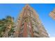 Striking low angle view of a high-rise building showing the balconies and architectural details at 17920 Gulf Blvd # 1901, Redington Shores, FL 33708