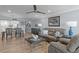 Bright open living space with comfortable furniture and a view into the dining area at 17920 Gulf Blvd # 1901, Redington Shores, FL 33708