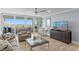 Bright living room with a sliding glass door to a balcony with great views at 17920 Gulf Blvd # 1901, Redington Shores, FL 33708