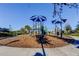 Community playground with slide, climbing structure, and shaded canopies for outdoor fun on a beautiful sunny day at 2456 Arbor Wind Dr, Lutz, FL 33558