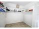 Walk-in closet with wire shelving for organized storage at 29650 Eagle Station Dr, Wesley Chapel, FL 33543