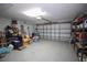 Spacious two-car garage with ample storage space at 29650 Eagle Station Dr, Wesley Chapel, FL 33543