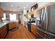 Spacious kitchen featuring stainless steel appliances, generous countertops, and ample cabinet storage at 29650 Eagle Station Dr, Wesley Chapel, FL 33543