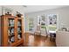 Cozy dining room featuring hardwood floors and natural light at 3404 W Leona St, Tampa, FL 33629
