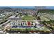 Aerial view of neighborhood with easy access to Tampa Bay and private boat docks at 6530 Simone Shores Cir, Apollo Beach, FL 33572
