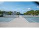 Well-maintained tennis courts surrounded by lush tropical foliage and landscaping at 6817 Stones Throw N Cir # 17203, St Petersburg, FL 33710