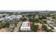 An aerial view of the townhouses and surrounding buildings in an urban community at 109 S Packwood Ave # B, Tampa, FL 33606