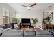 Inviting living area with hardwood floors, neutral tones, and an open concept layout at 109 S Packwood Ave # B, Tampa, FL 33606