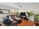 Inviting living area with hardwood floors, neutral tones, and an open concept layout at 109 S Packwood Ave # B, Tampa, FL 33606