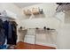 This walk-in closet offers generous storage space with clothing racks and shelving for organization at 109 S Packwood Ave # B, Tampa, FL 33606