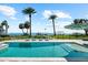 Gorgeous backyard featuring a pool, and bay views, creating a serene and inviting atmosphere at 110 Carlyle Dr, Palm Harbor, FL 34683