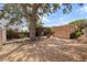 Exterior view of backyard with pergola, mature tree, and adjacent garage at 131 44Th N Ave, St Petersburg, FL 33703