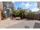 Lovely backyard boasting tropical foliage, wood fence, and paver patio area at 131 44Th N Ave, St Petersburg, FL 33703