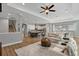 Spacious open floorplan connecting the living room, kitchen, and dining area, great for gatherings at 1767 Tonka Ter, Wesley Chapel, FL 33543
